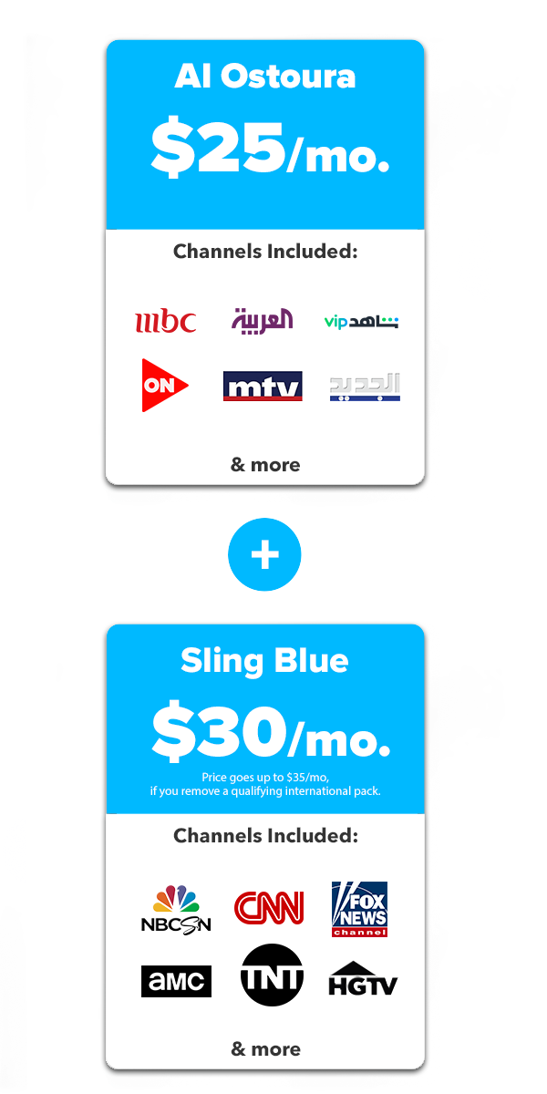 Watch Live Arabic TV Channels - Shows, Movies Online | Sling