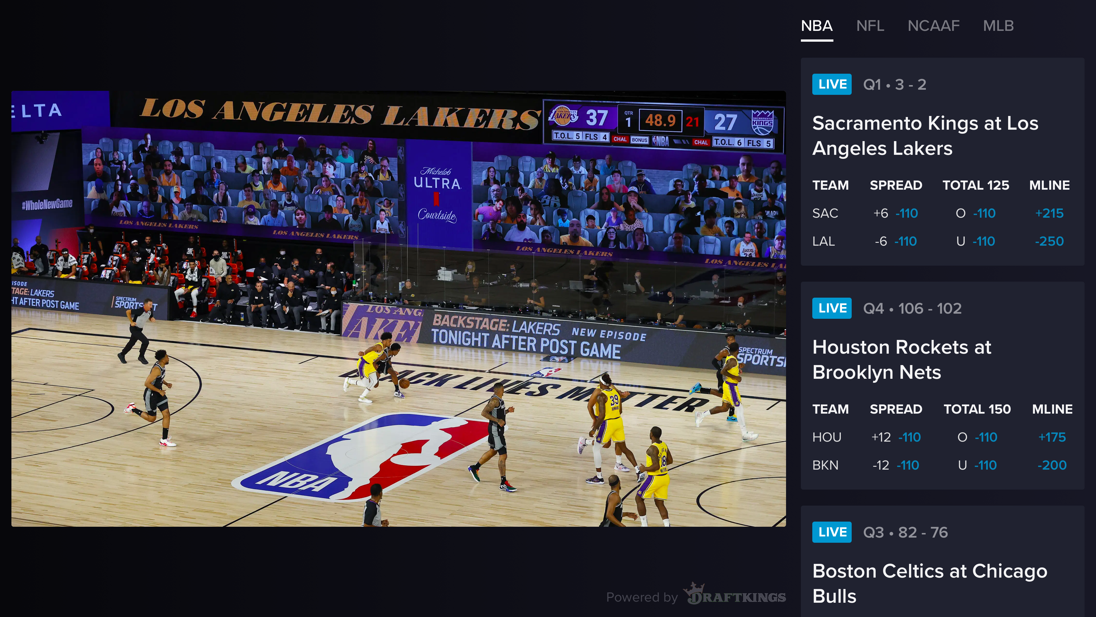 DraftKings Network Launches On Samsung TV Plus