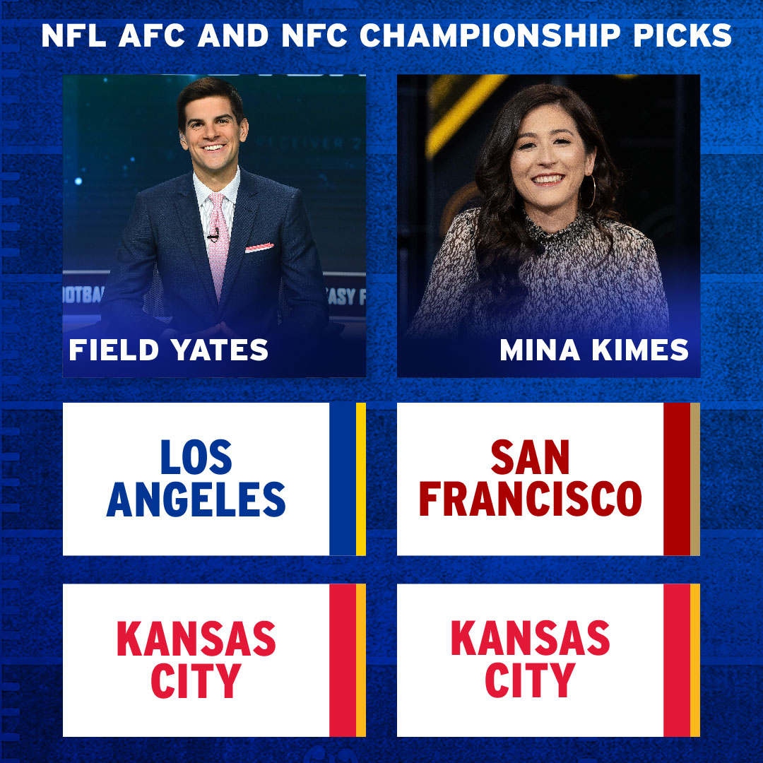 NFL: Mina Kimes and Field Yates Pick the Conference Champions