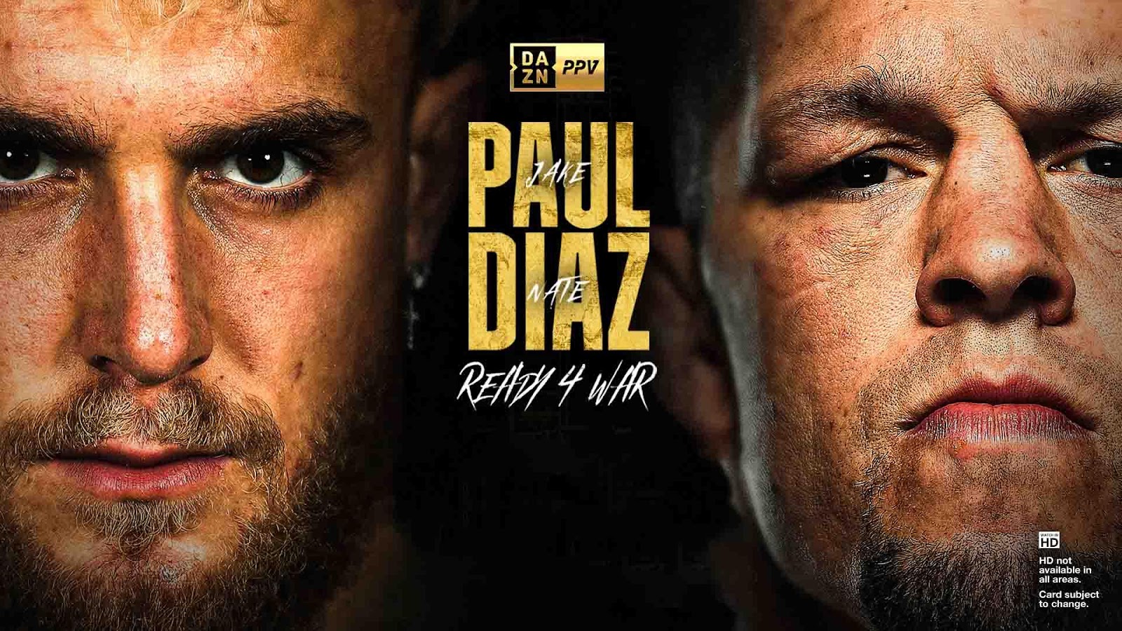 Promotional art for Jake Paul vs. Nate Diaz Channel logo