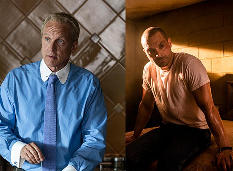 Promotional images of Patrick Fabian and Michael Mando from 'Better Call Saul'