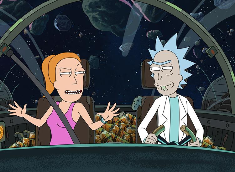 An image from season 5 of 'Rick and Morty'