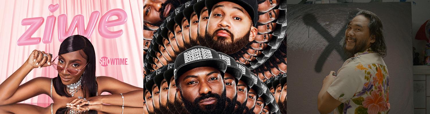 Images from 'Ziwe,' 'Desus & Mero' and 'The Choe Show'