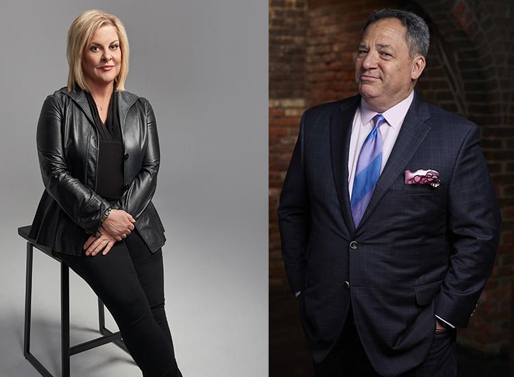 A photo of Nancy Grace and Josh Mankiewicz