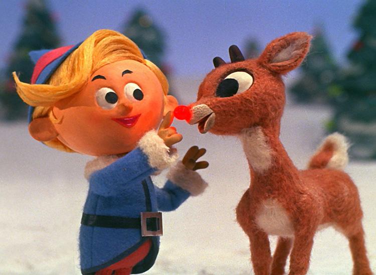 A scene from 'Rudolph the Red-Nosed Reindeer'