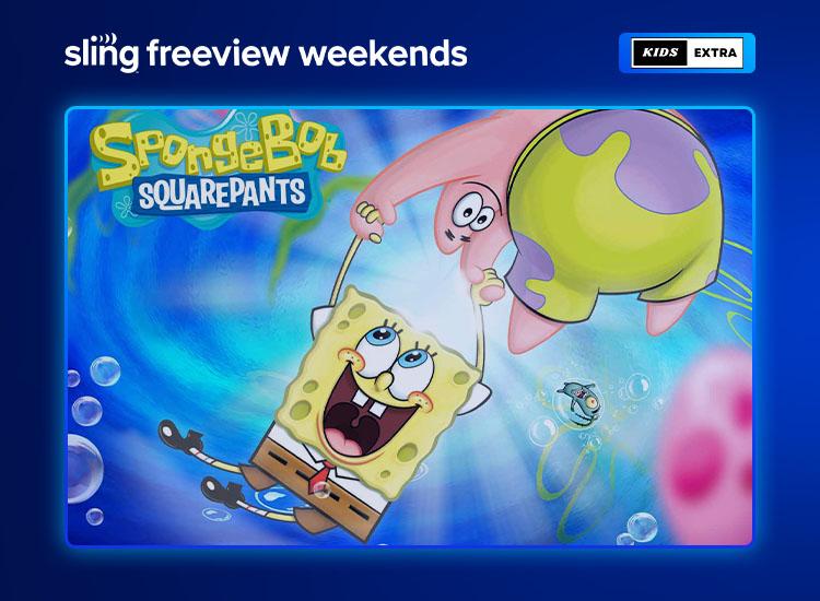 Promotional art for the Kids Freeview Weekend with key art from Nick Toons shows