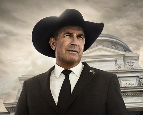 Promotional image of Kevin Costner in "Yellowstone."