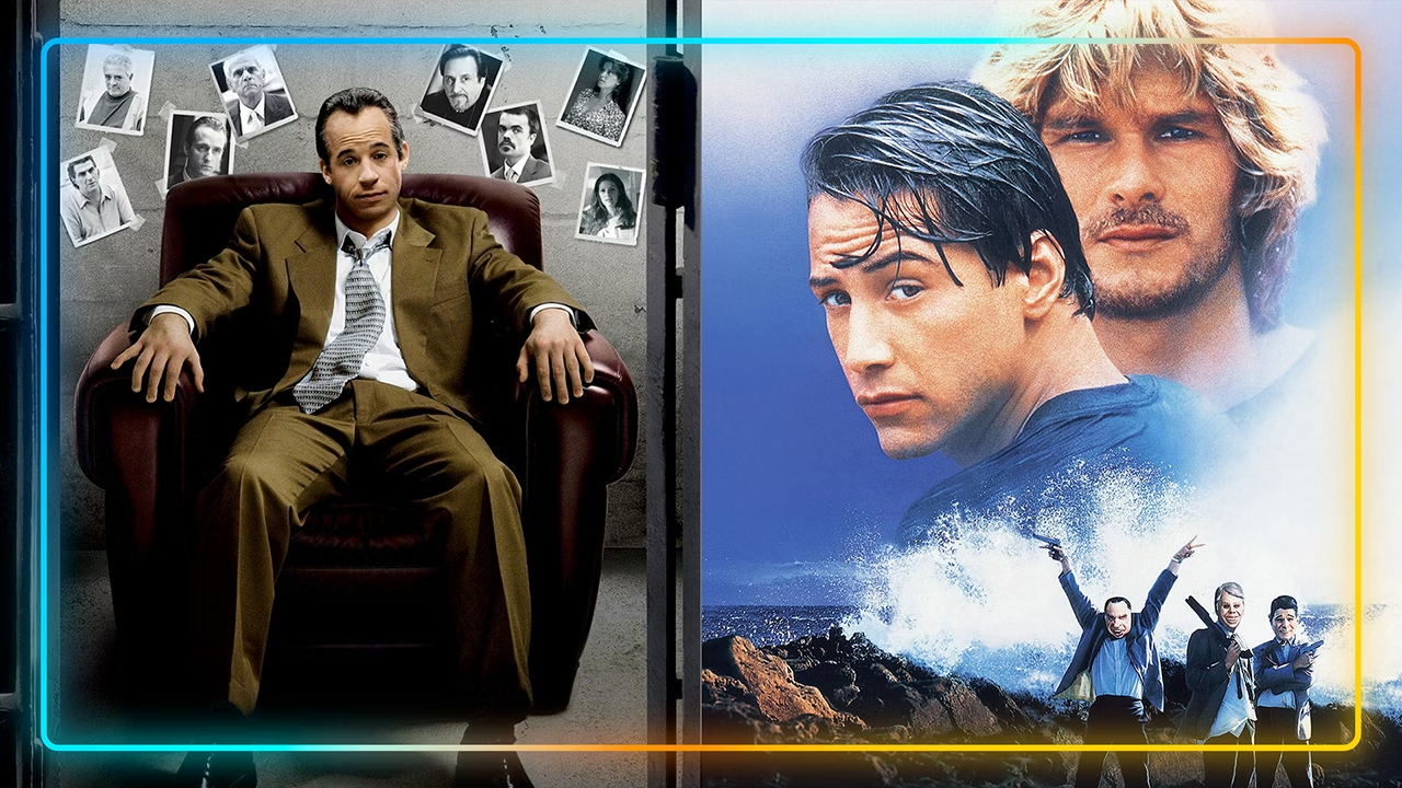 Images from 'Find Me Guilty' 'Bernie and 'Point Break'