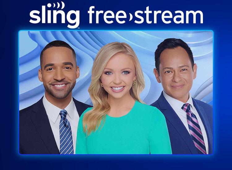 Promotional art for the FOX news channels on Sling Freestream