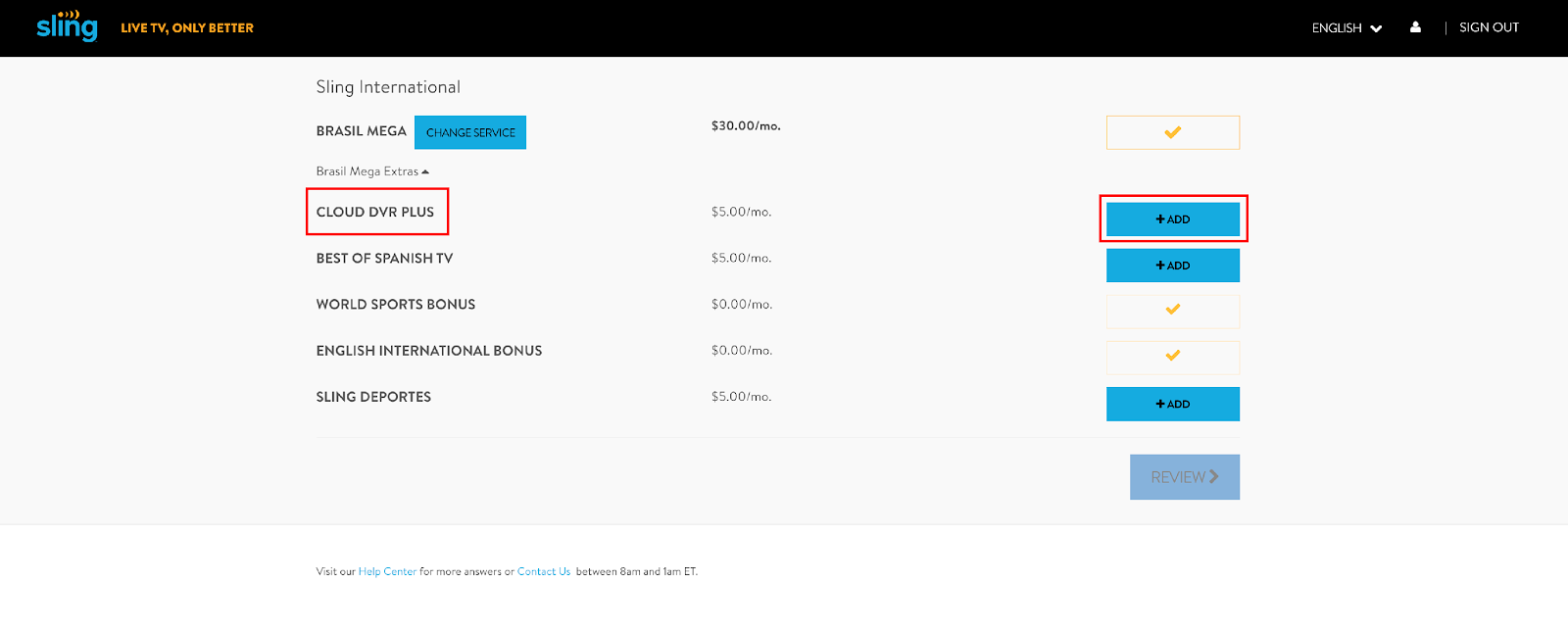 Cloud DVR Como Gravar Sling