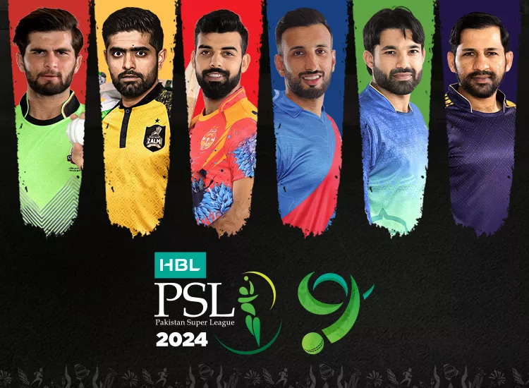 Art for the PSL featuring several players