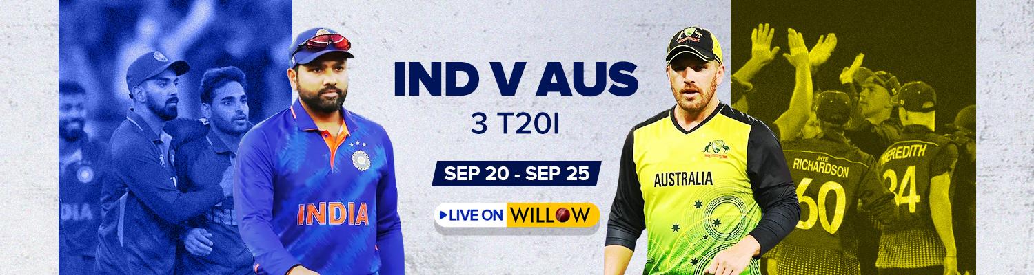 Promotional art for India vs. Australia Cricket