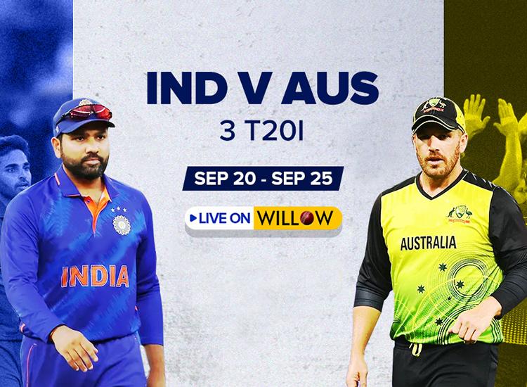 Promotional art for India vs. Australia Cricket