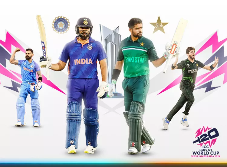 Art for India vs. Pakistan in the 2024 ICC Men's T20 World Cup