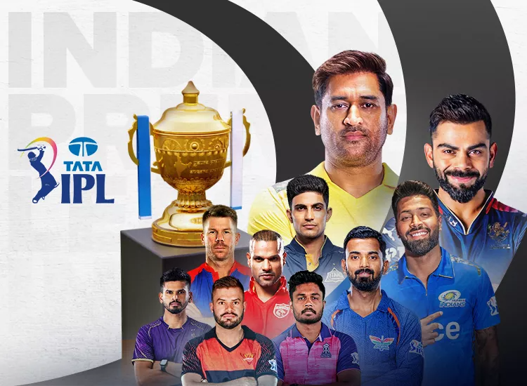 An image of top cricketers in the IPL