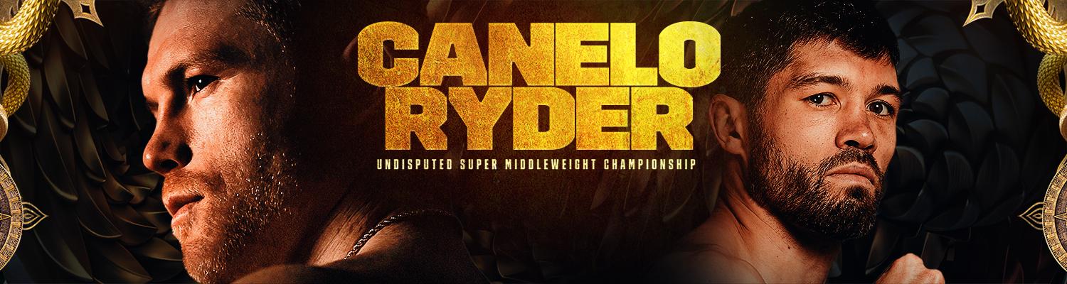 Promotional art for Canelo-Ryder