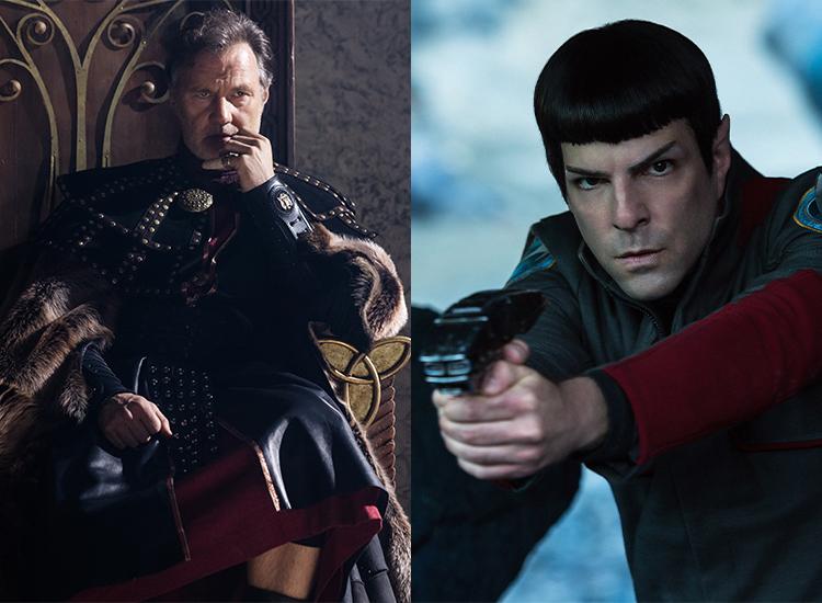 Scenes from Britannia and Star Trek Beyond