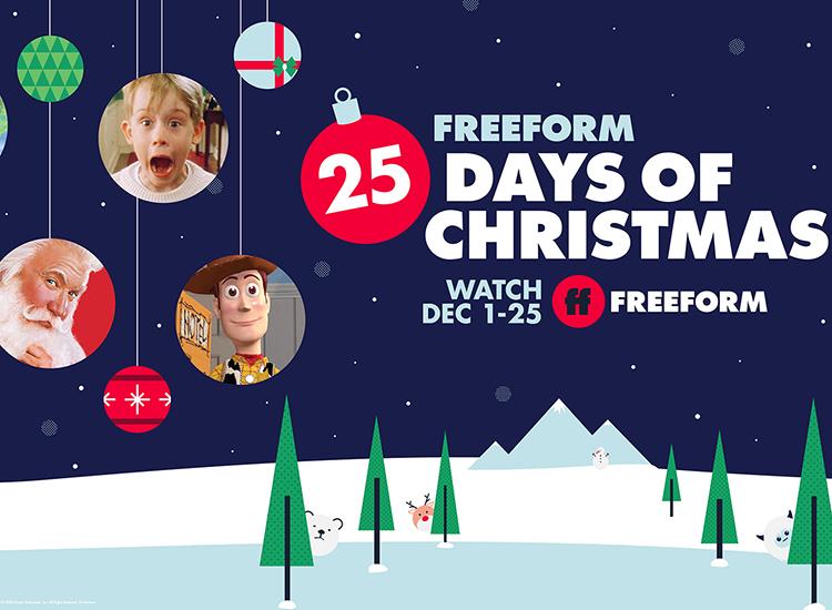 Promotional art for Freeform’s 25 Days of Christmas