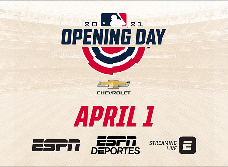 Promotional art for opening day on ESPN