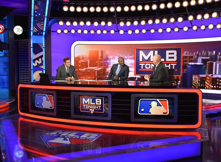 The MLB Network studio crew