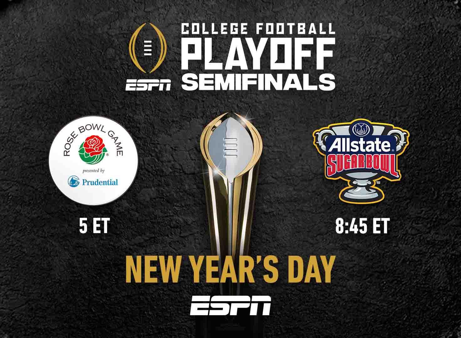 Promotional art for the College Football Playoff