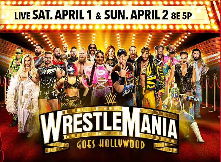 Promotional image of WrestleMania 39