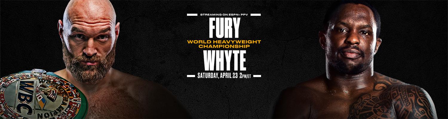 Promotional art for Fury-Whyte on PPV