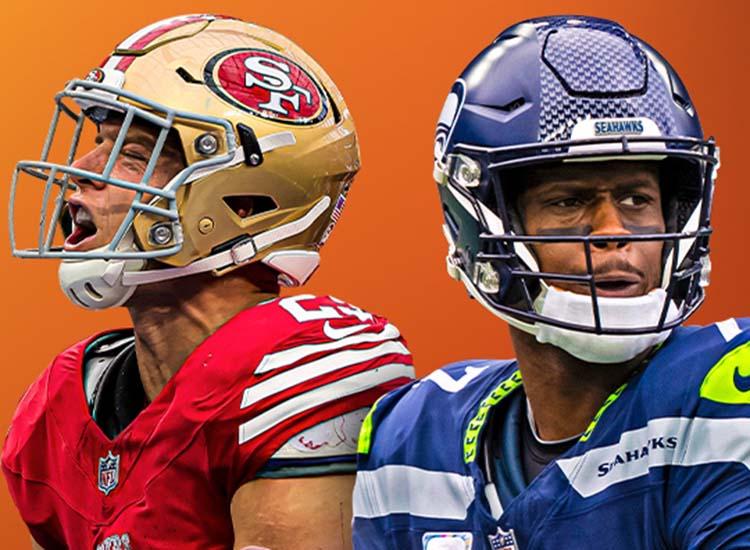 Promotional art for 49ers-Seahawks on NBC