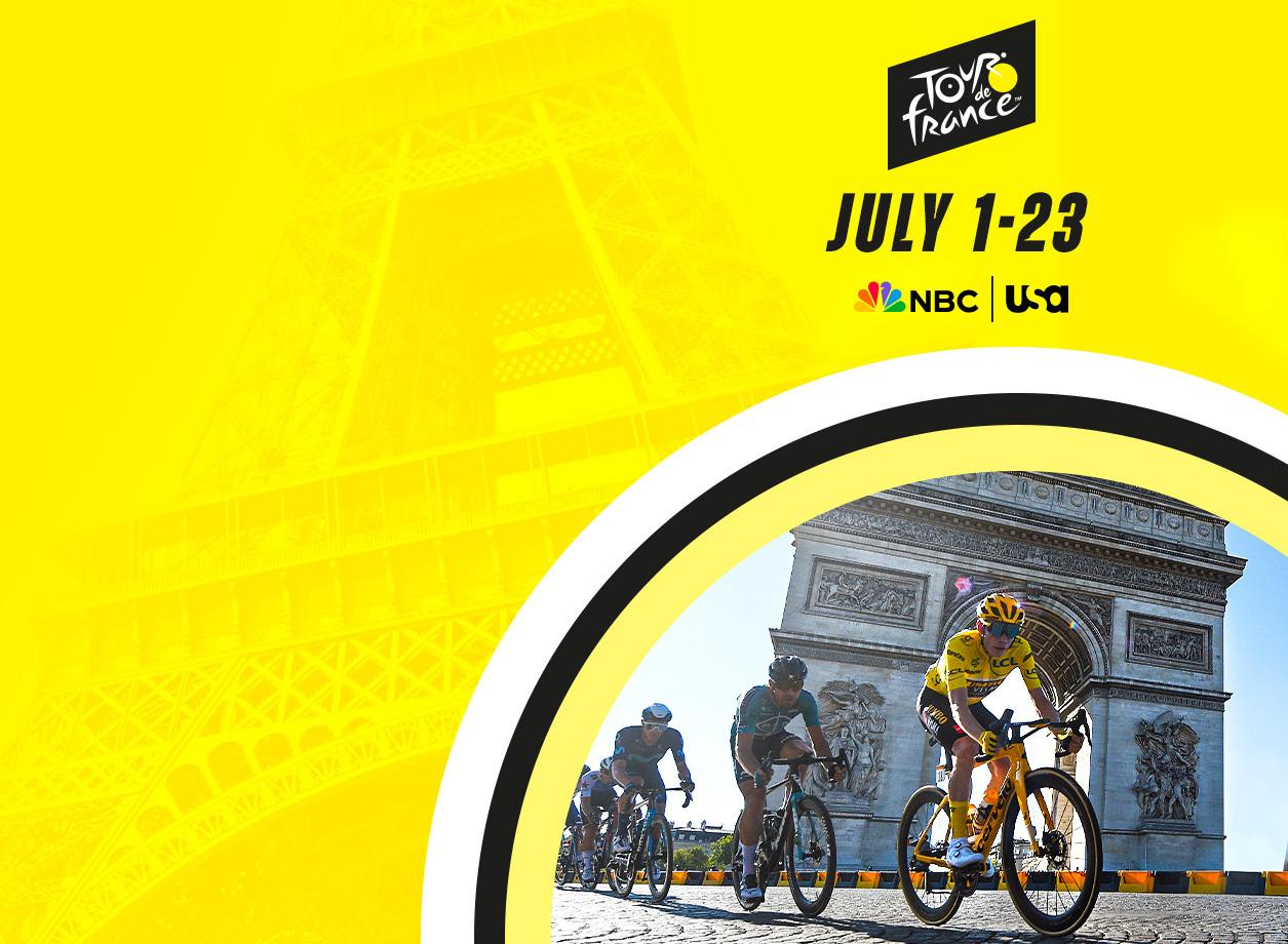 Promotional art for Tour De France on USA Network