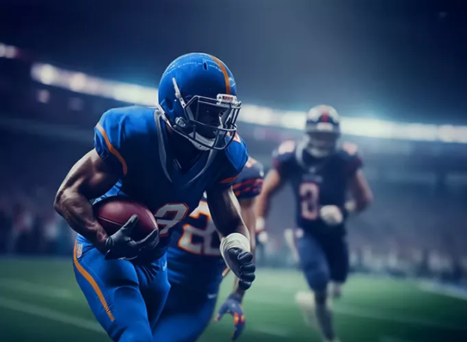 An AI image of a Football Player for Sling