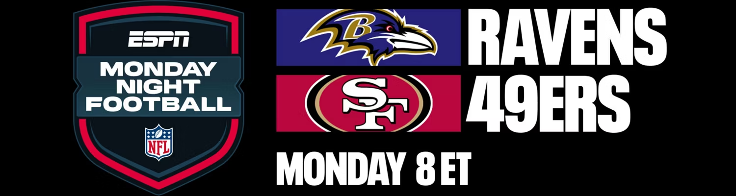 Art for Ravens-49ers Monday Night Football on ESPN