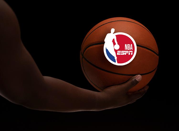 Promotional art for the NBA on ESPN