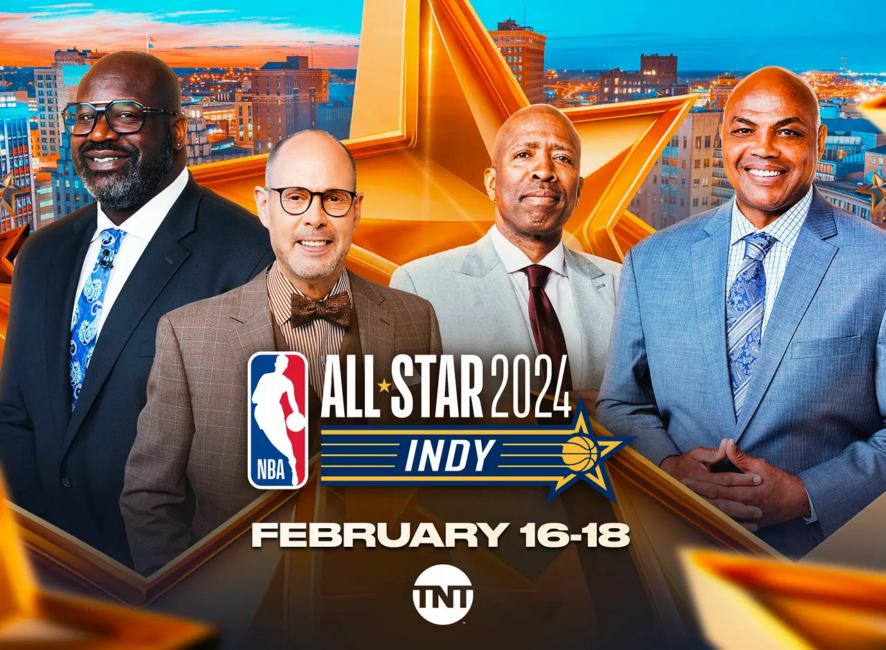 Promotional art for the NBA All Star Game on TNT