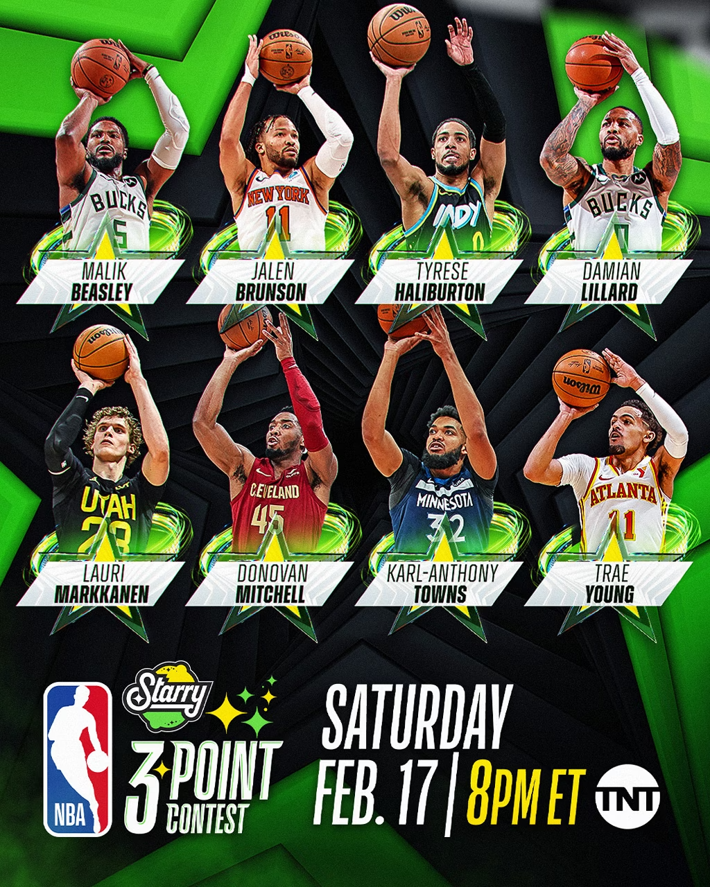 NBA 3-point competitors