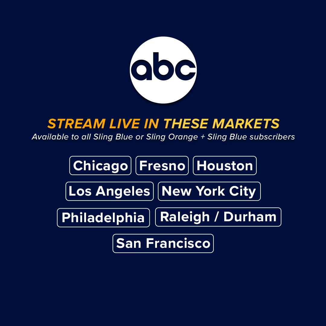 Markets with ABC on Sling Blue