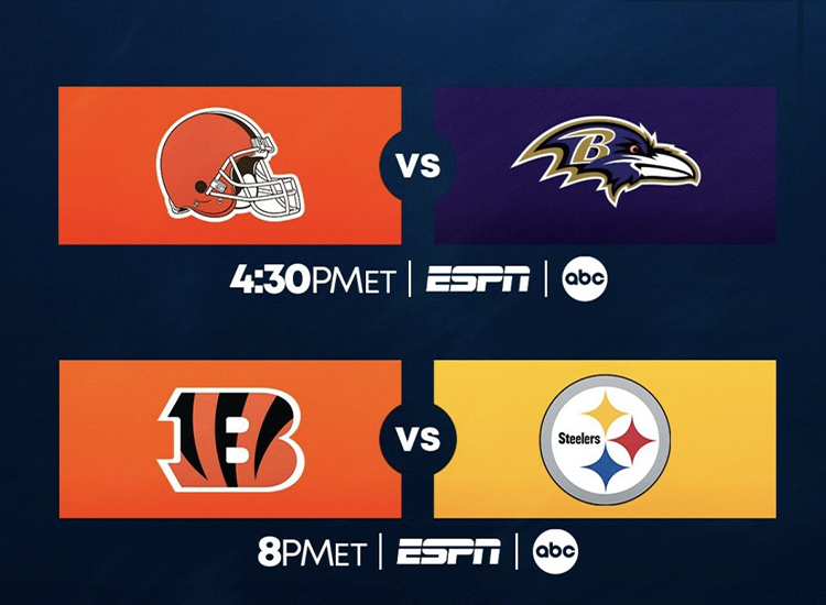 Promotional art for the Saturday Tripleheader on NFL Network