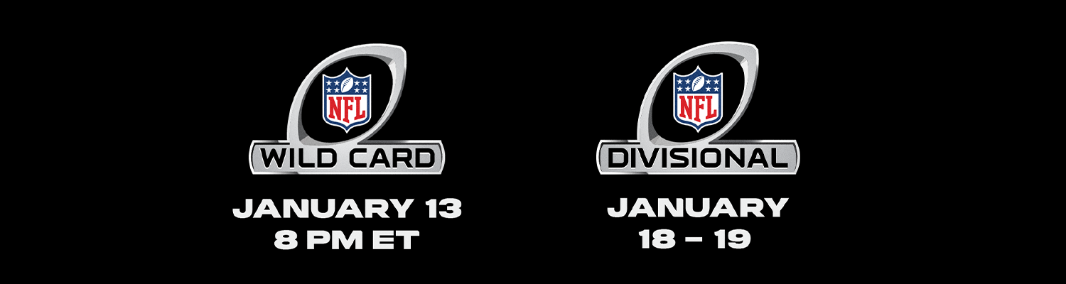 Art for the NFL Wild Card and Divisional Round Games on ESPN.