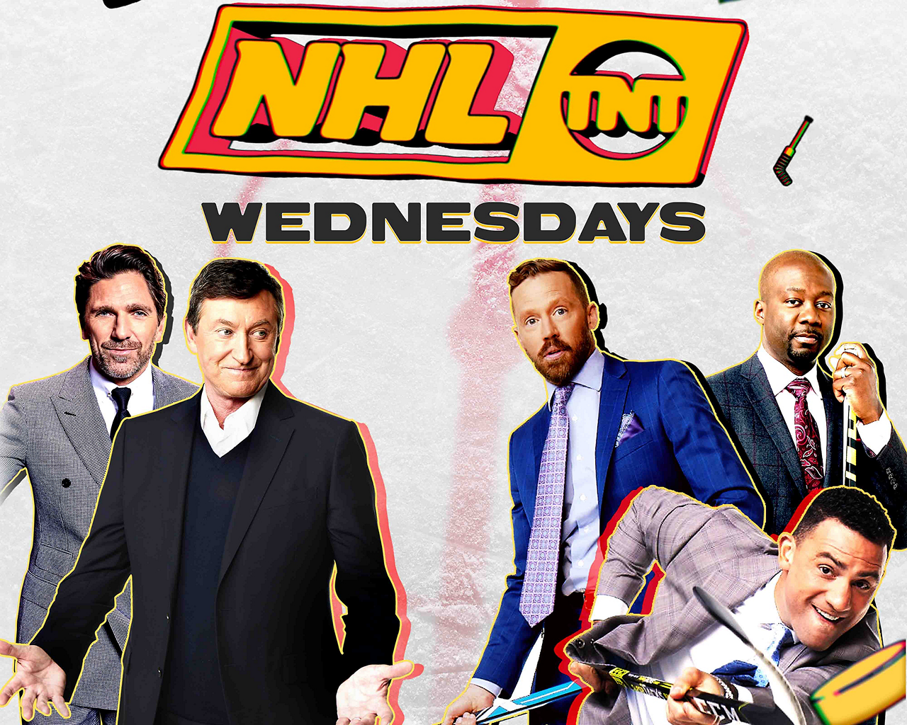 Promotional art for NHL Wednesdays on TNT