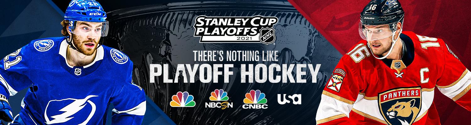 Promotional art for the 2021 NHL Stanley Cup Playoffs