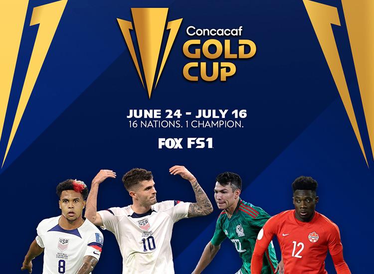 Promotional art for the Gold Cup on Fox and FS1