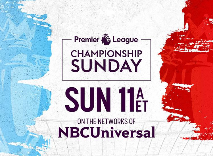 Promotional art for Premier League Championship Sunday on NBCU