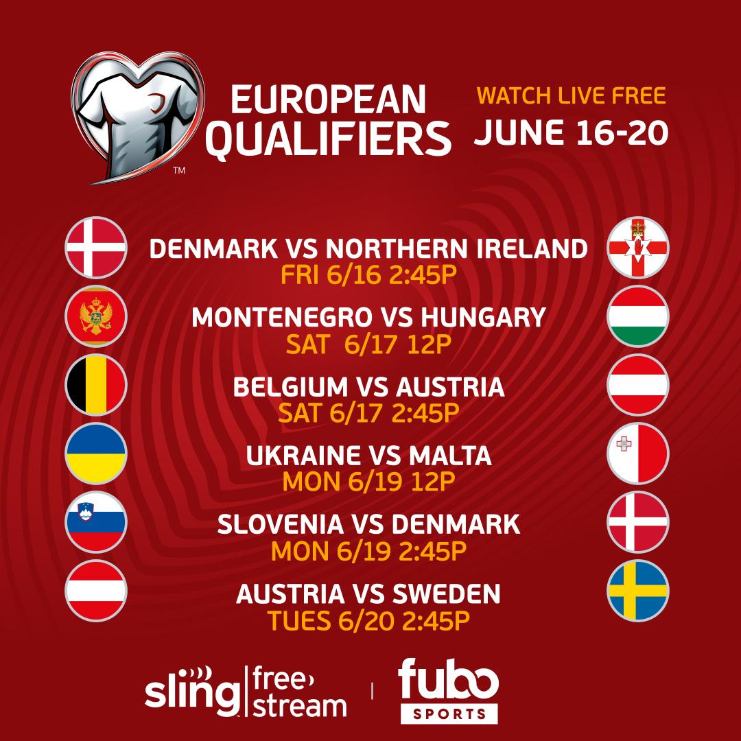 Euro qualifiers schedule