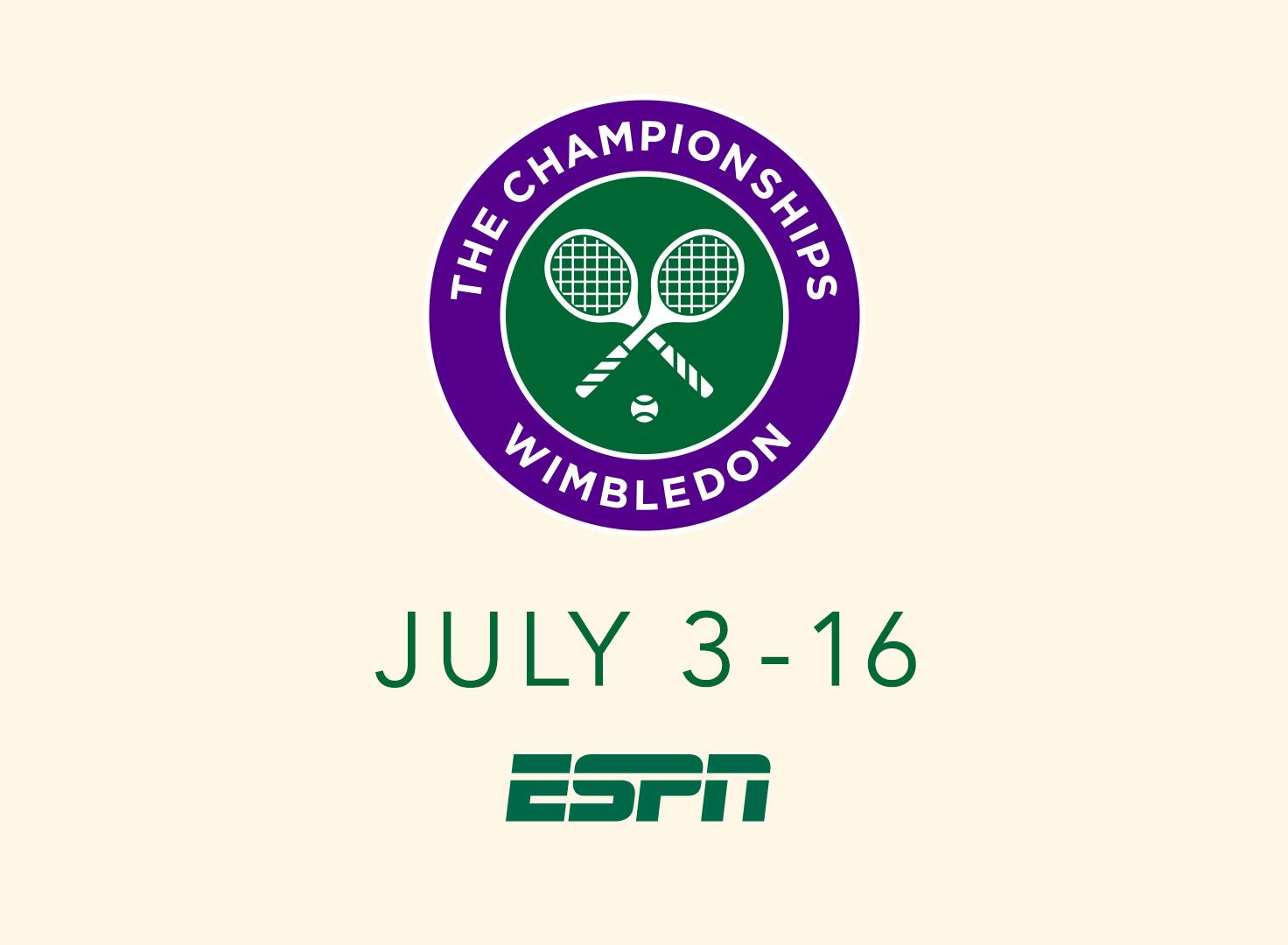 Promotional art for Wimbledon on ESPN