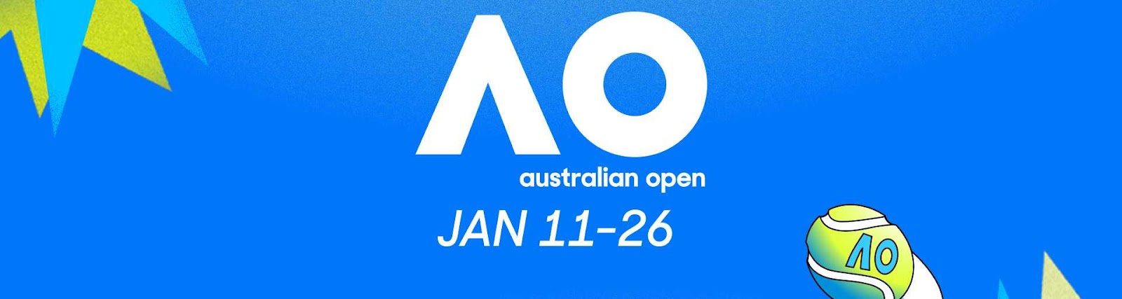 Art for coverage of the Australian Open on ESPN.