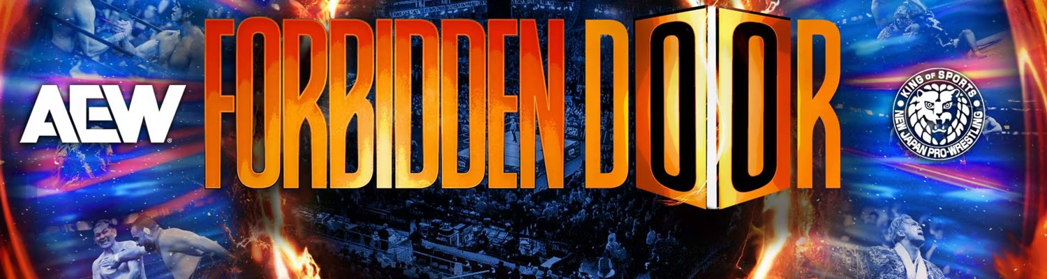 Promotional art for AEW Forbidden Door PPV